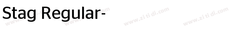 Stag Regular字体转换